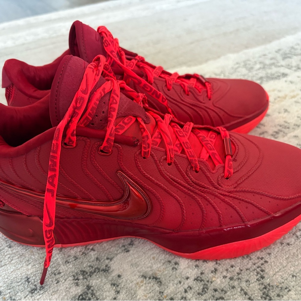 Nike LeBron Red Basketball Shoes